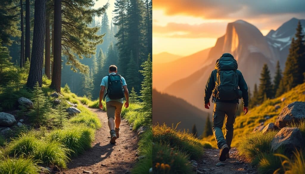 Randonnée à la journée et itinérance : deux pratiques distinctes