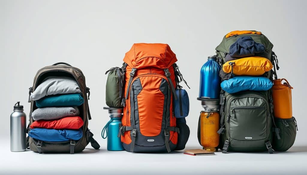 Sac à dos : le volume selon la durée